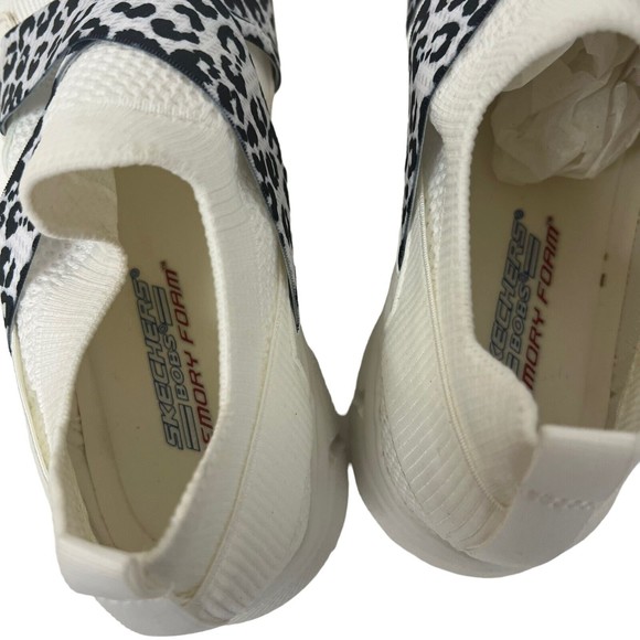Skechers Shoes Sneakers Slip-On BOBS B Flex Washable Kitty Kickstart White 10 - Picture 6 of 10